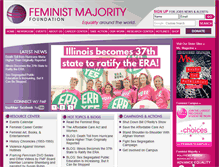 Tablet Screenshot of feminist.org